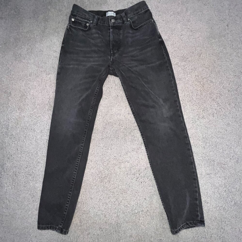 FREE PEOPLE BOYISH THE BILLY HIGH RISE SKINNY JEANS in THE HUSTLER WASH EUC  27
